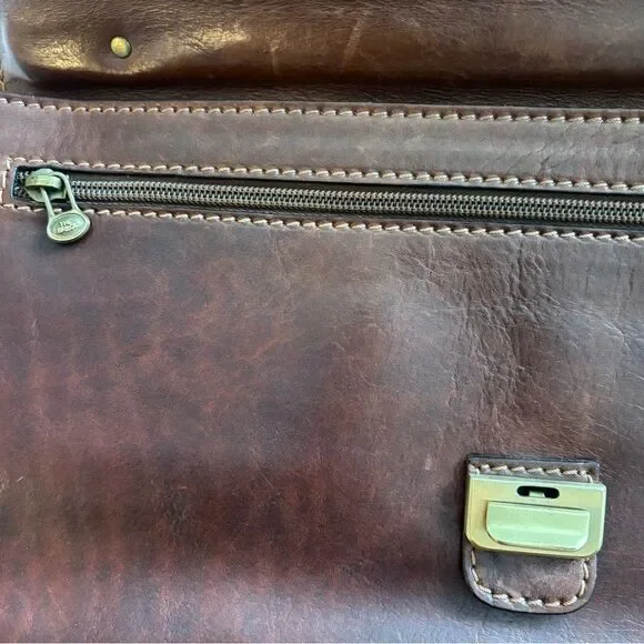 THE BRIDGE Men’s Vintage Leather Briefcase Document Bag